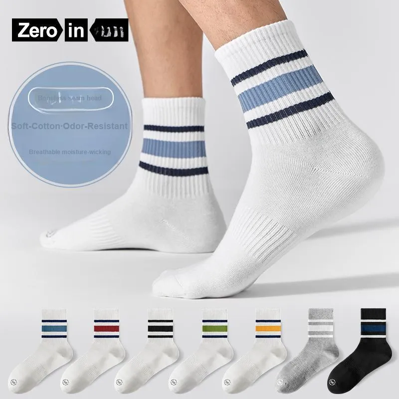 ZEROIN Mid Calf Socks Unisex 4 Pack-31