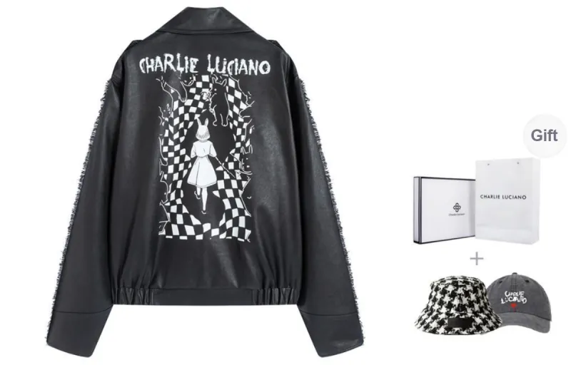 Charlie Luciano Leather Jacket Unisex Black-1