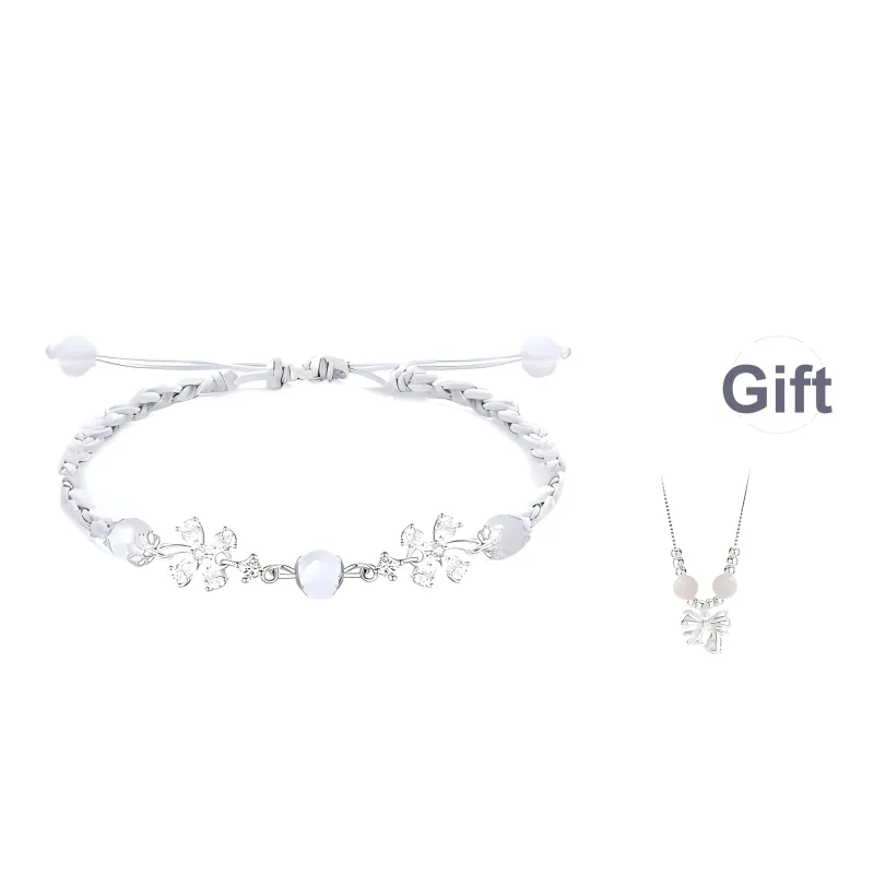 GUDUD Alloy Rope Bracelets Women's Silver-0