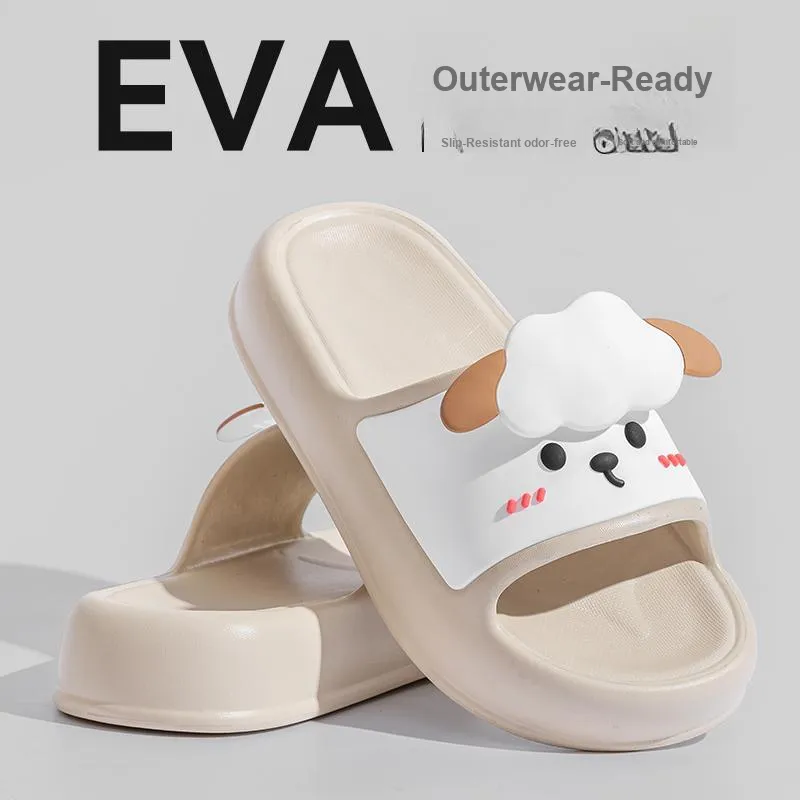 LUNNIFEIYA Indoor Home Slip Resistant Bathroom Bathing Eva Couple Sandal Men-2