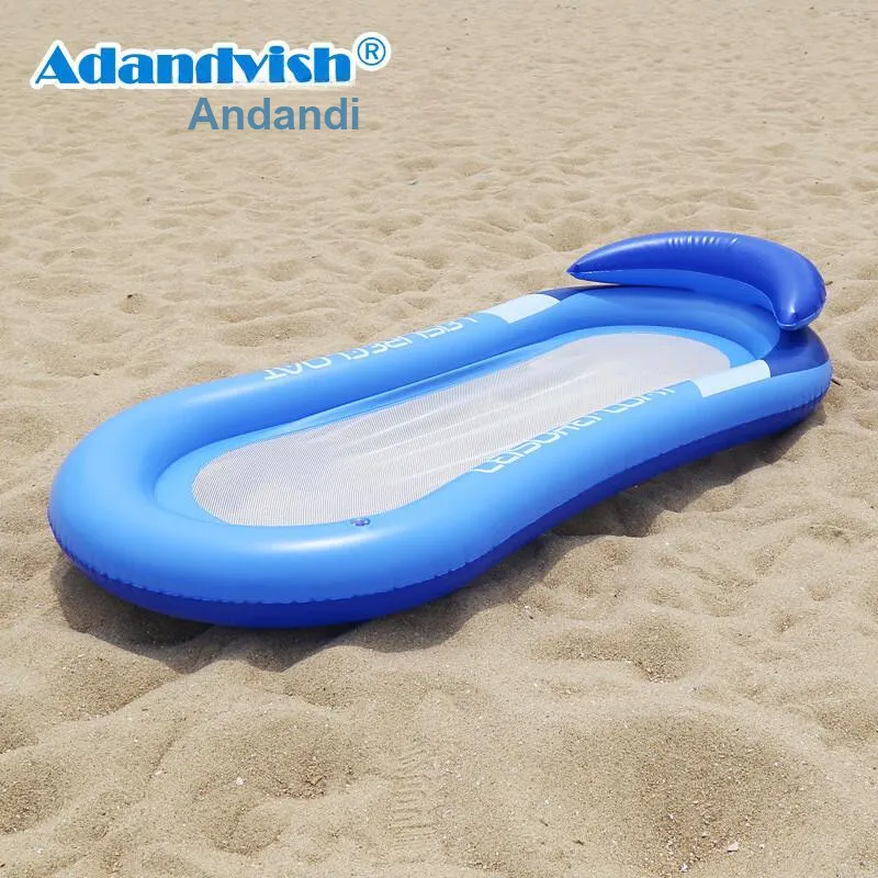 Adandyish Inflatable Backrest Float Surfing Float Sandcastle Net Sky Blue Kids' Surfing Board Water Play Sky Blue-1