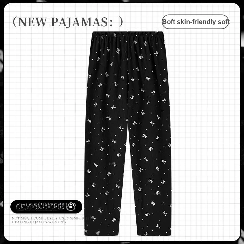 OUSHIBO Pajama Pants Women's Image Color-1