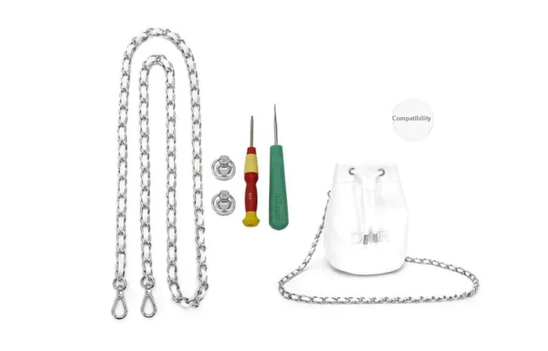 GUYI Pearl, Alloy, Iron Metal Bag Strap Women's White-24