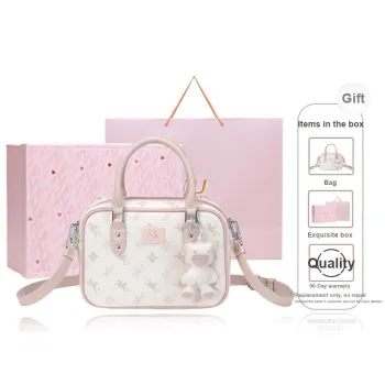 NUCELLE PVC Boston Mini Shoulder Bag Toast Bag Crossbody Bag Handbag Women's Multicolor