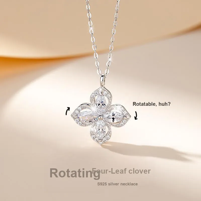 Mofei S925 Silver Necklaces Women's-3