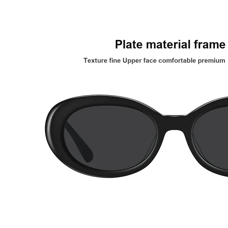 Prsr Plate Frame Oval Sunglasses Unisex-6