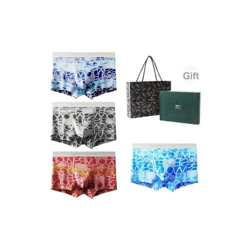 SEPTWOLVES Нижнее белье Подарочная коробка Мужской 4 упаковки + Сумка для покупок