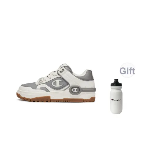 Champion Low Top Скейтборд Кроссовки Унисекс Молочно-белый Осенний Лунный Серый