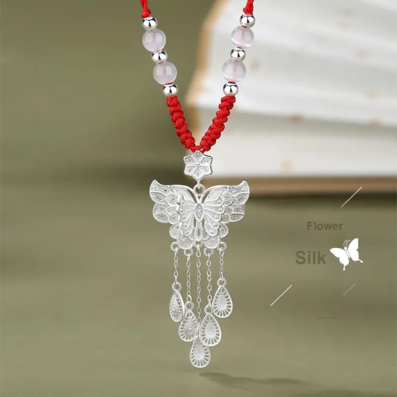 VANA 990 Silver Sterling Silver Necklaces Women's-2