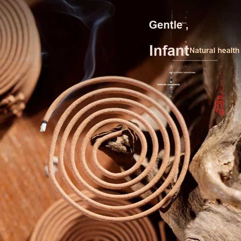 Puyun Natural Mugwort Mosquito Repellent Incense, Mosquito Repellent And Cooling Fragrance 8 Hours, 20 Plates-0