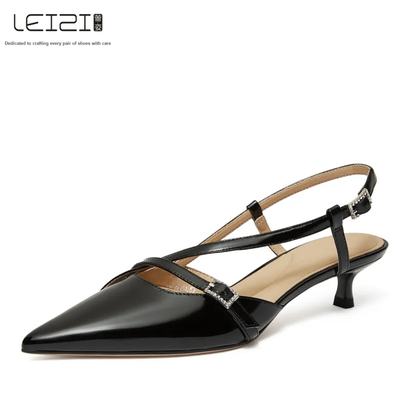 Lazi Slim Heel High Heels 4cm Women's-0