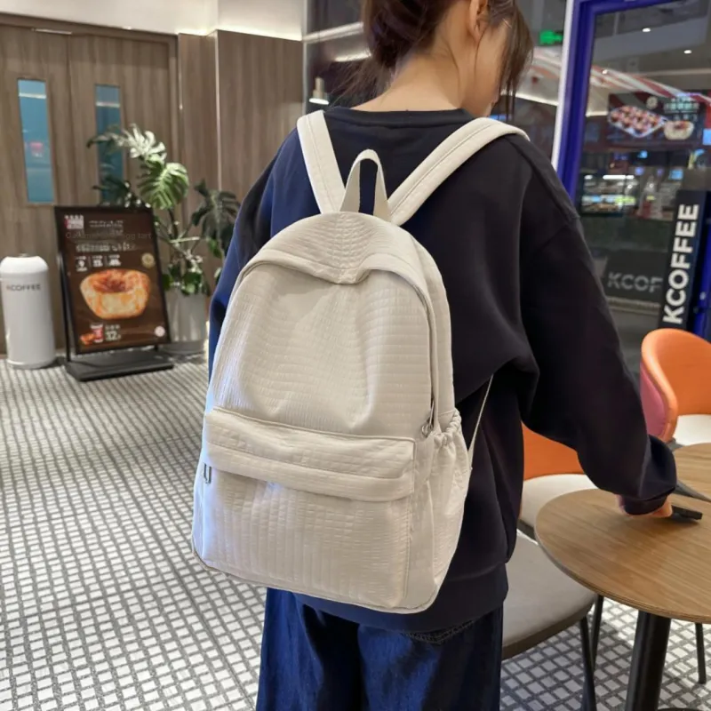 TOUTSEUL YOLO Nylon Backpack Regular Unisex White/Black/Purple/Yellow/Green-3
