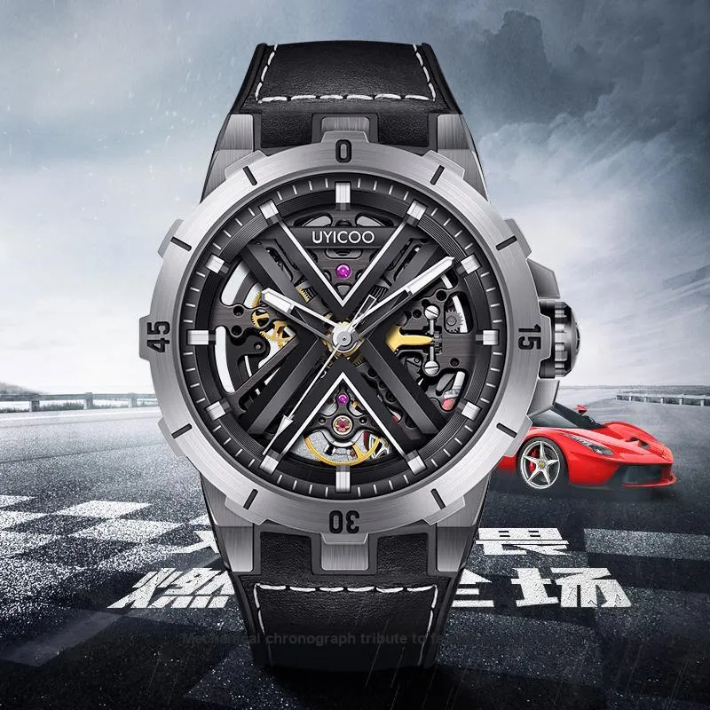 UYICOO X Collection Wrist Watch Automatic Mechanical Movement 42mm Purple Watch Dial Men's Watches-2
