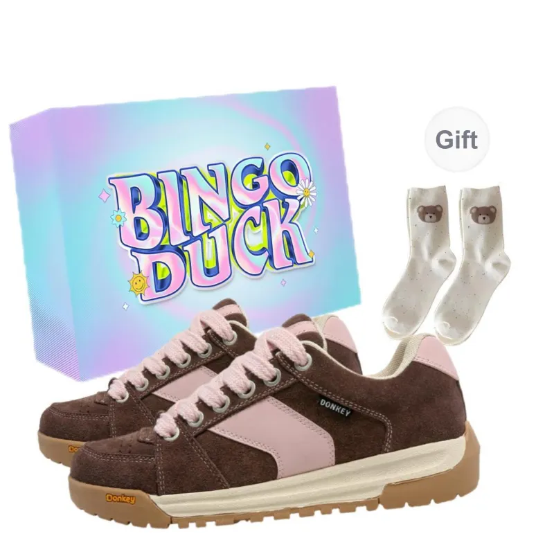 BINGO DUCK Low Top Skateboard Shoes Women's-3