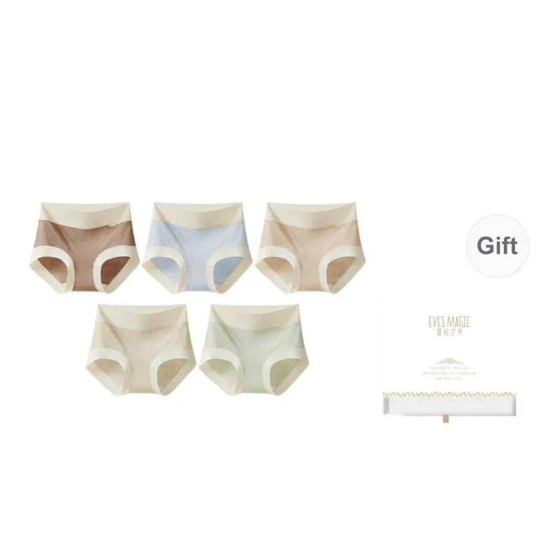 XIA.WA.ZHI.XIU Underpants Women's 5 Piece Gift Box Set-14