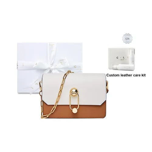 C.LI Натуральная кожа Сумка через плечо Женская Каштаново-коричневый Зеленый Moissan