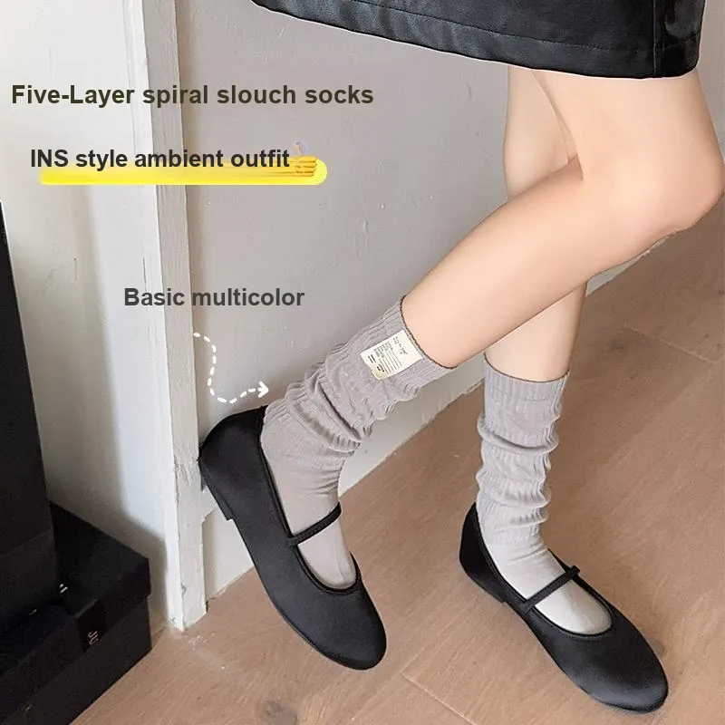Lan Miao Knee High Socks Women's Combo Set-13