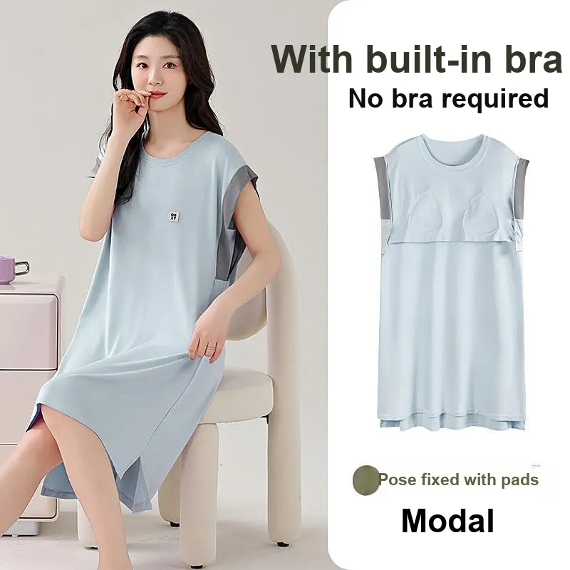 GOSO Nightgown Women's Sky Blue-7