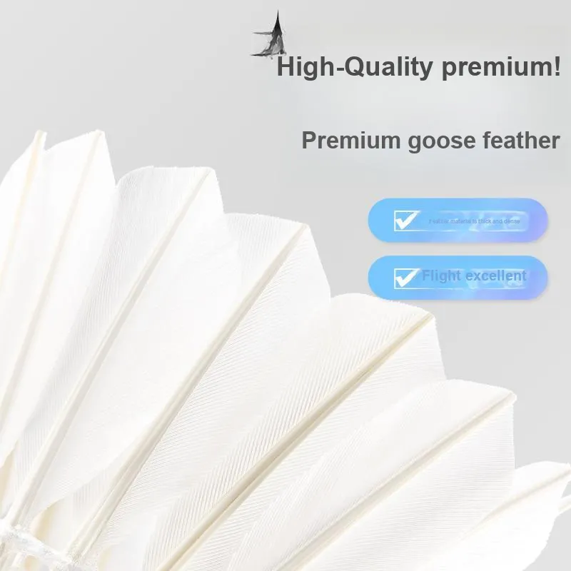 MBFISH Pool Cue Rack S01 Goose Feather Shuttlecock 3 Pack Goose Feather Indoor And Outdoor Shuttlecocks-4