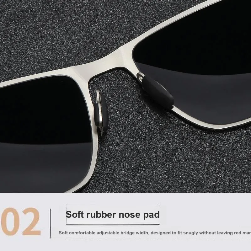 VIRDEN AERMAN Alloy Square Sunglasses Men's-13