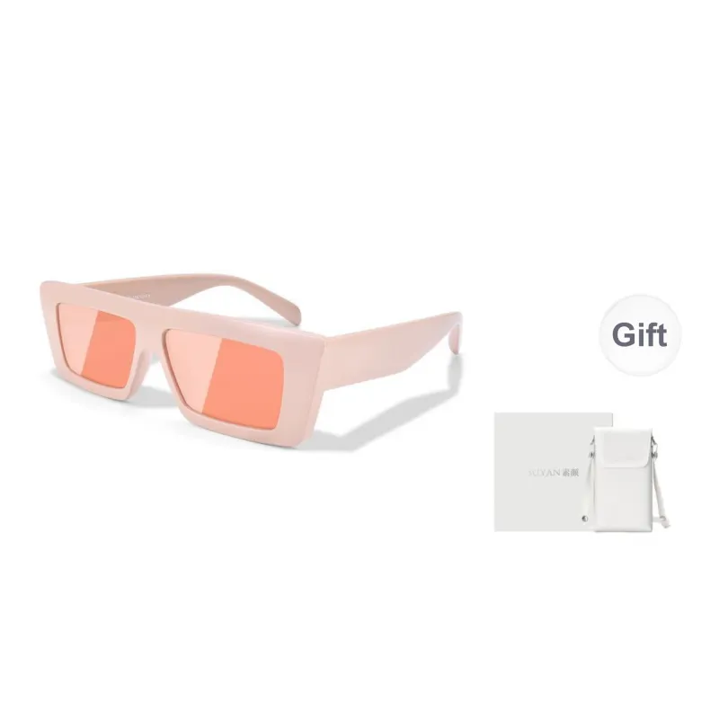 SUYAN TR/Memory Plastic Square Sunglasses Unisex-9