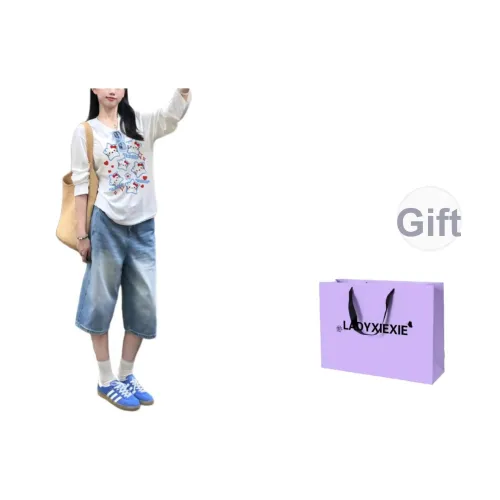 LADYXIEXIE Комплект с короткими рукавами рубашка женский