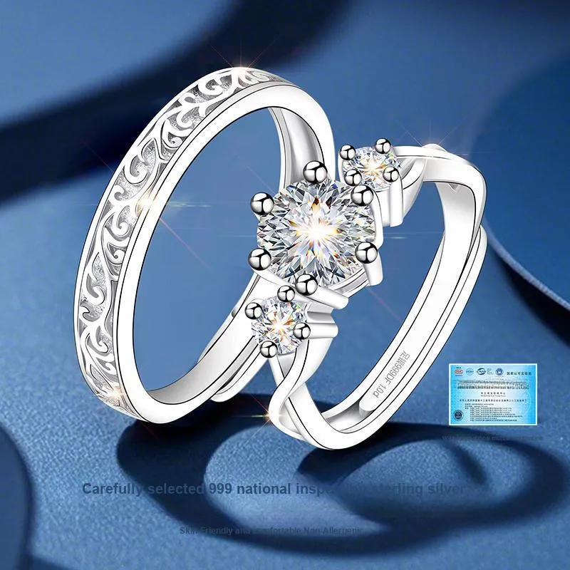 EAST BEAUTY 999 Fine Silver Rings Unisex-1