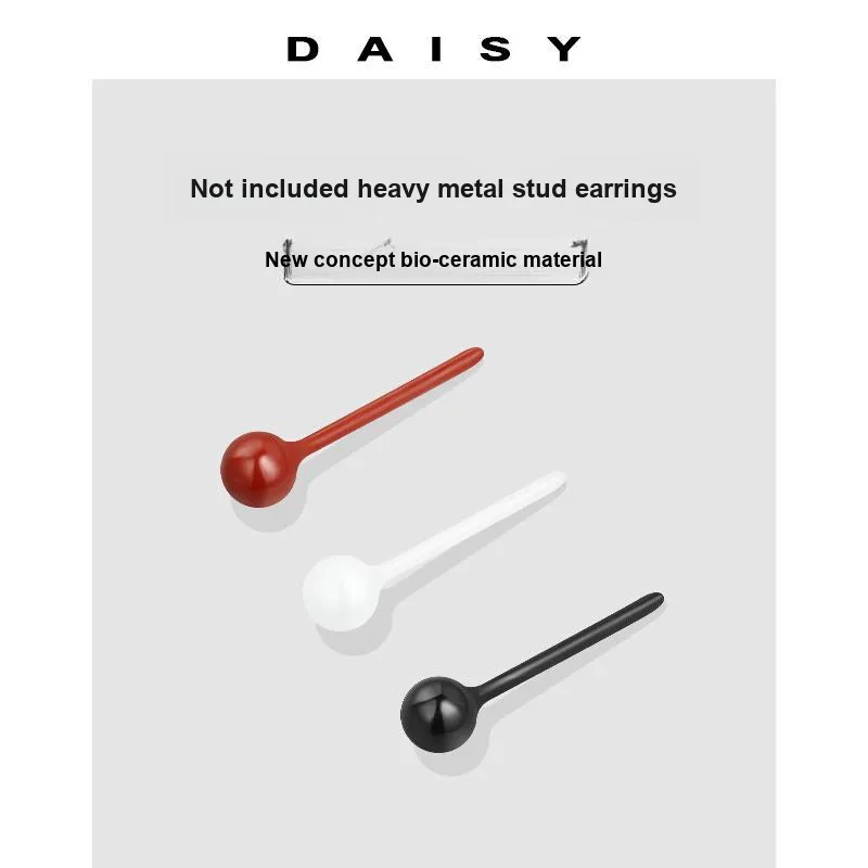 Daisy Dream Porcelain Stud Earrings Women's-3
