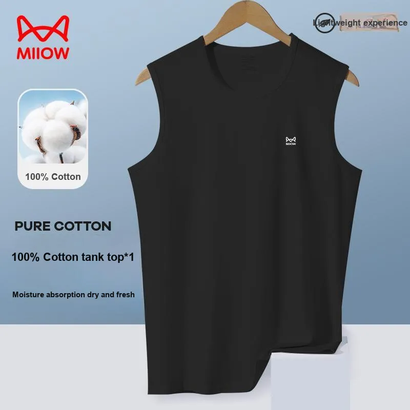 MIIOW Undershirts Men's 1 Pack White-8