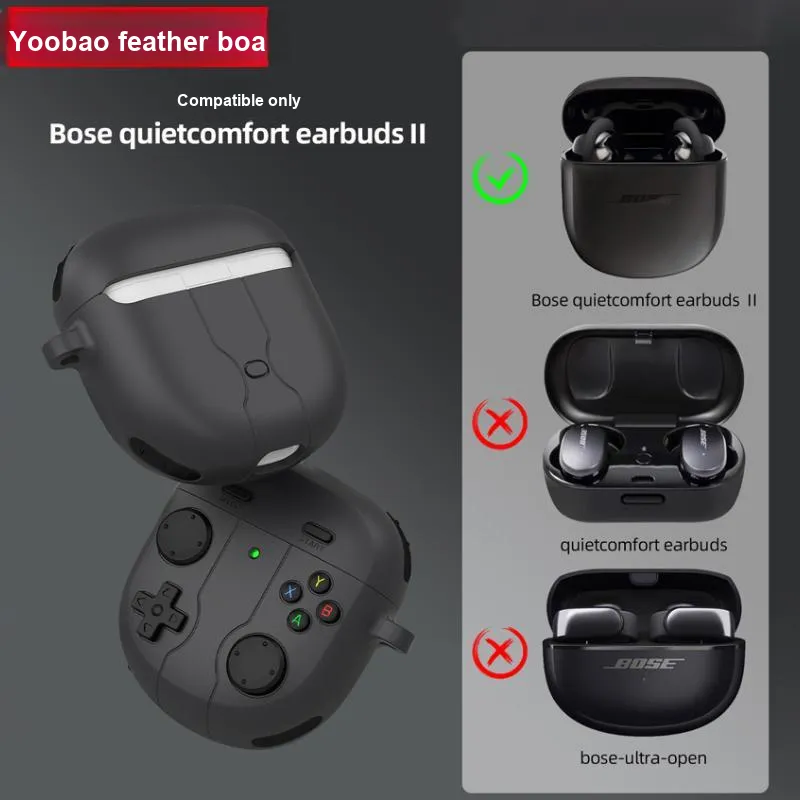 Yoobao Compatibility Great Shark Bose2 TPU Protective Cover Silicone With Hooks Headphone Cases-6
