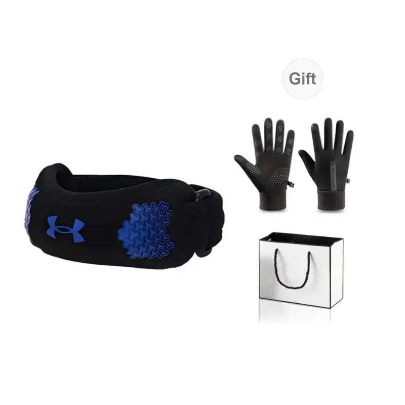 Under Armour Running Fitness Patella Bands Compression Black Blue Polyamide Elastane Basic Protective-2