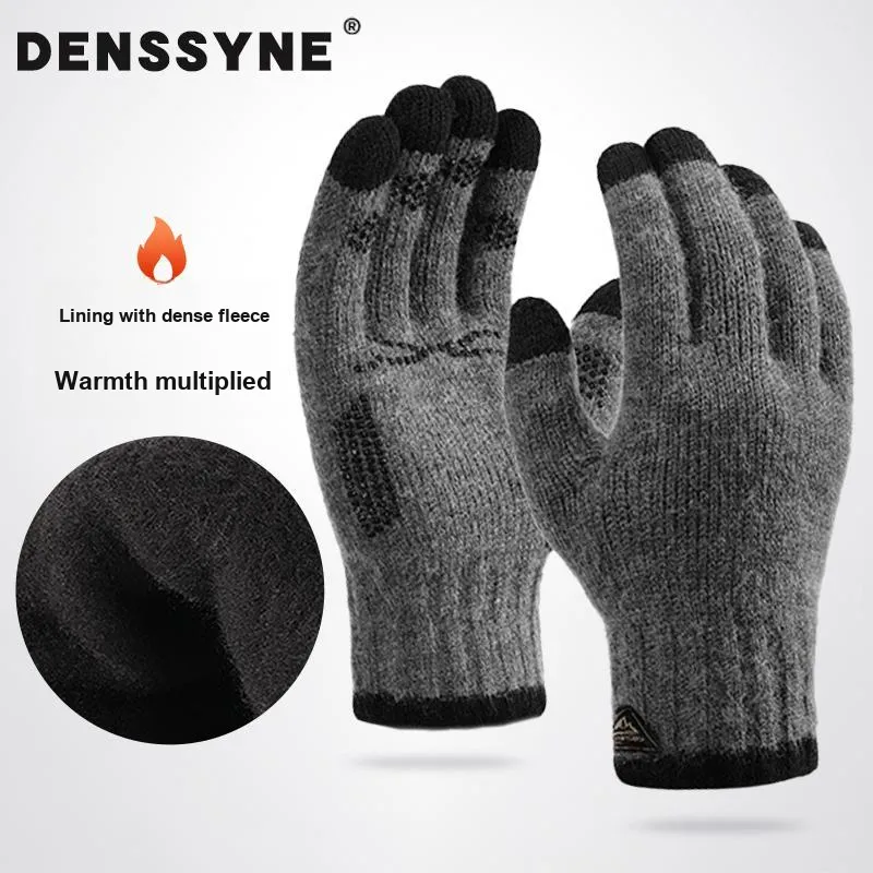 DENSSYNE Antarctic Fleece Knit Gloves Men's-14