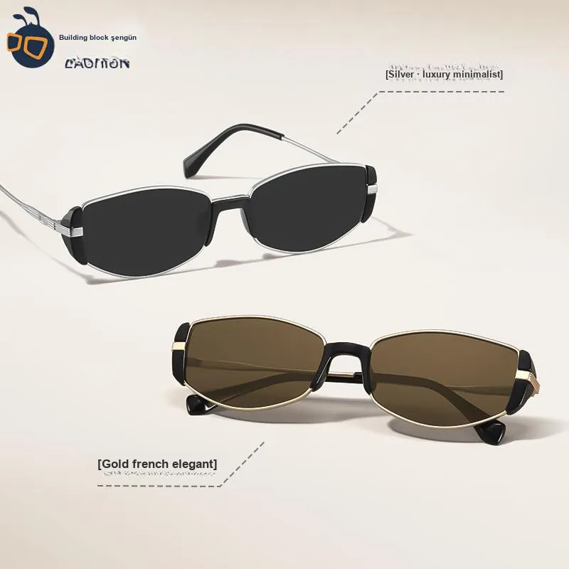 LASHION Alloy Round Sunglasses Women's-4