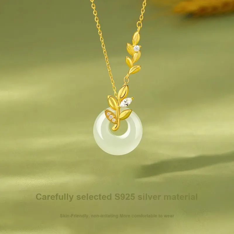 Lang Wind S925 Silver Necklaces Women's-3