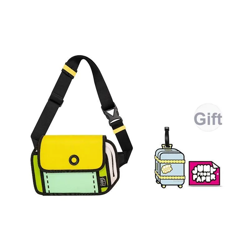 JumpFromPaper Полиэстер Sling Сумка Унисекс Изумрудно-зеленый