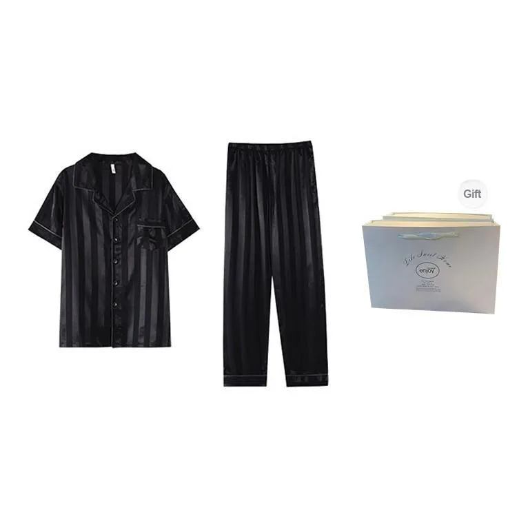 FOREVER 21 Pajama Set Men's Black-0