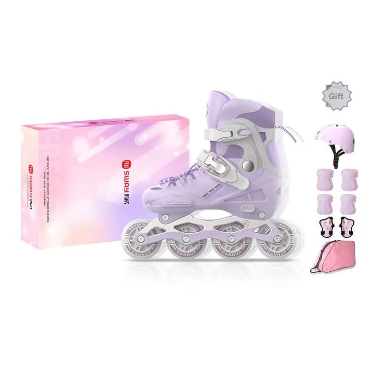 Sway Inline Skates Unisex White Pink Purple Macaron-7