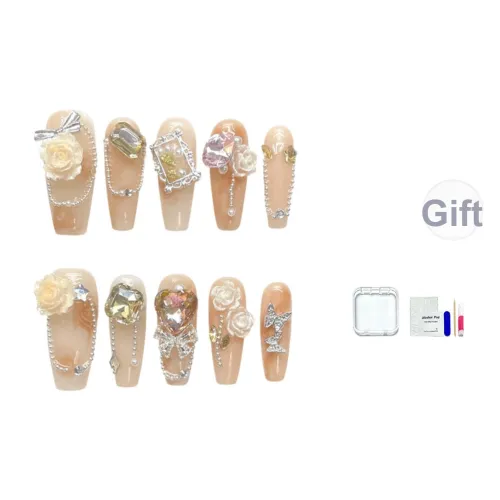 JINGCHANXUE Искусственные ногти для женщин