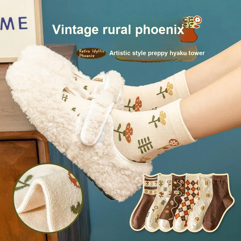 The Temptation Of The Muse Mid Calf Socks Women's 5 Pack-1