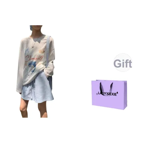 LADYXIEXIE Т-рубашка с оборванным рукавом унисекс