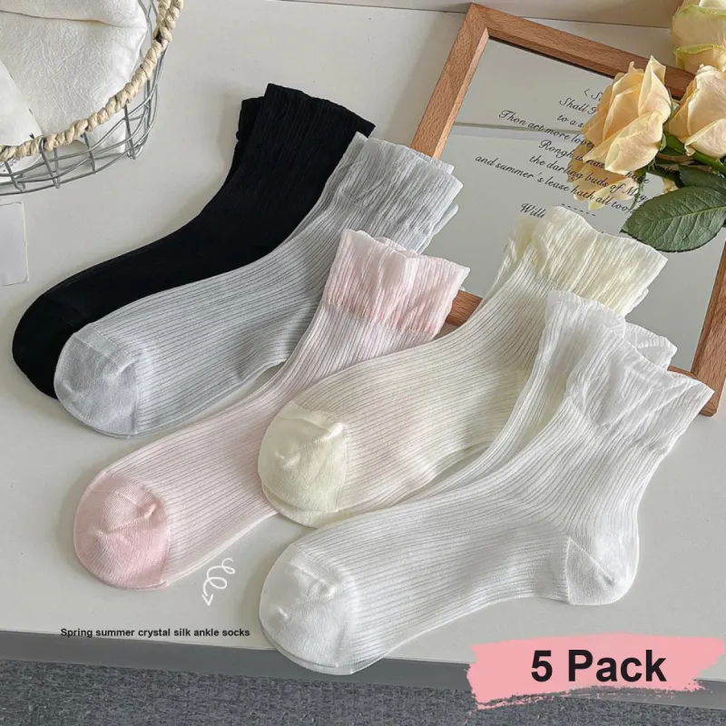 AUGUST Ankle Socks Women's 5 Pack-2