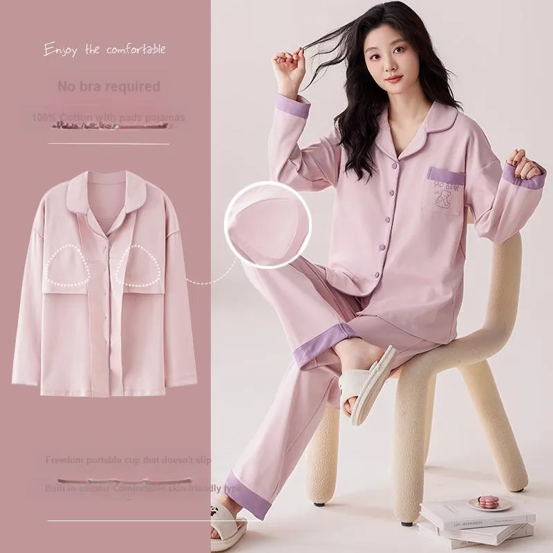 Pretty Lady Pajama Set Women's Taro Purple-4