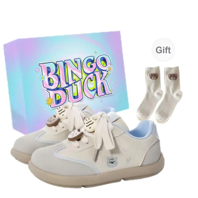 BINGO DUCK Slip Resistant Low Top Skateboard Shoes Women's-2