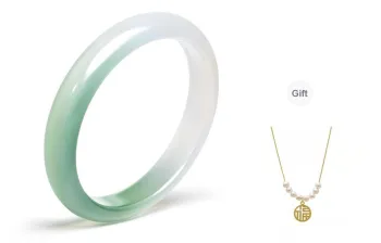 STYLEJING Chalcedony Jade Bangles Women's