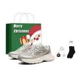 Gray Brown (Shopping Bag+Shoe Accessories+Socks)