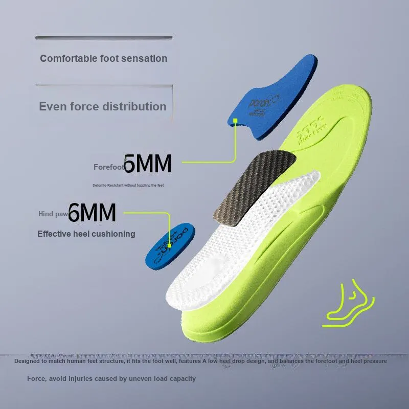 Hidefxx PORON Cushioning High Rebound Carbon Fiber Insoles Men's-13