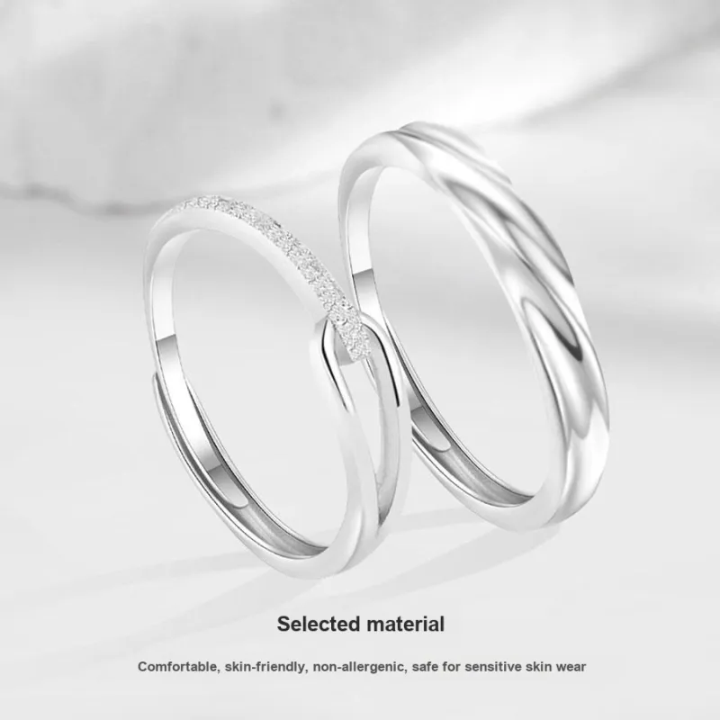 Master Kim Romantic Valentine's Day Confession Christmas And New Year Gift Adjustable Opening Ring Unisex-3