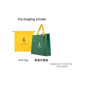 GOYARD Saint-Sulpice Canvas With Calfskin Card Clip Card Holder Unisex Yellow/Gray/Pink Heart-3