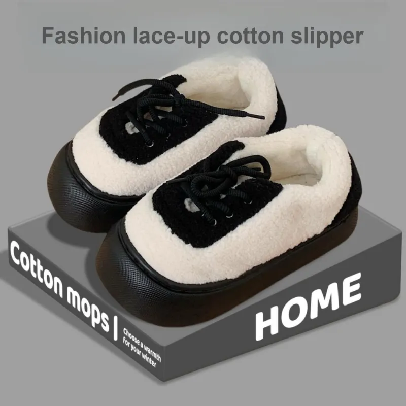 SHIGUDE Cotton Slippers Women's Brown-10