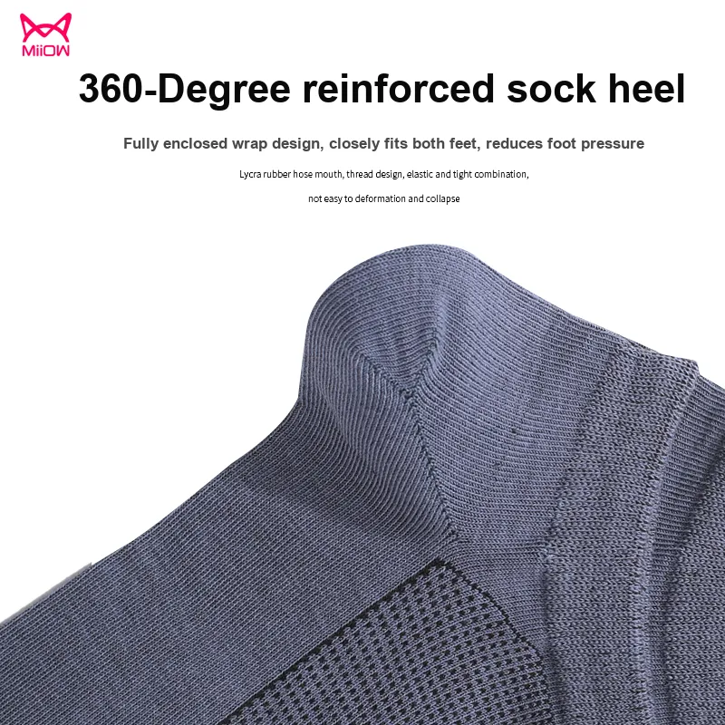 MIIOW No-Show Socks Men's 5 Pack-3